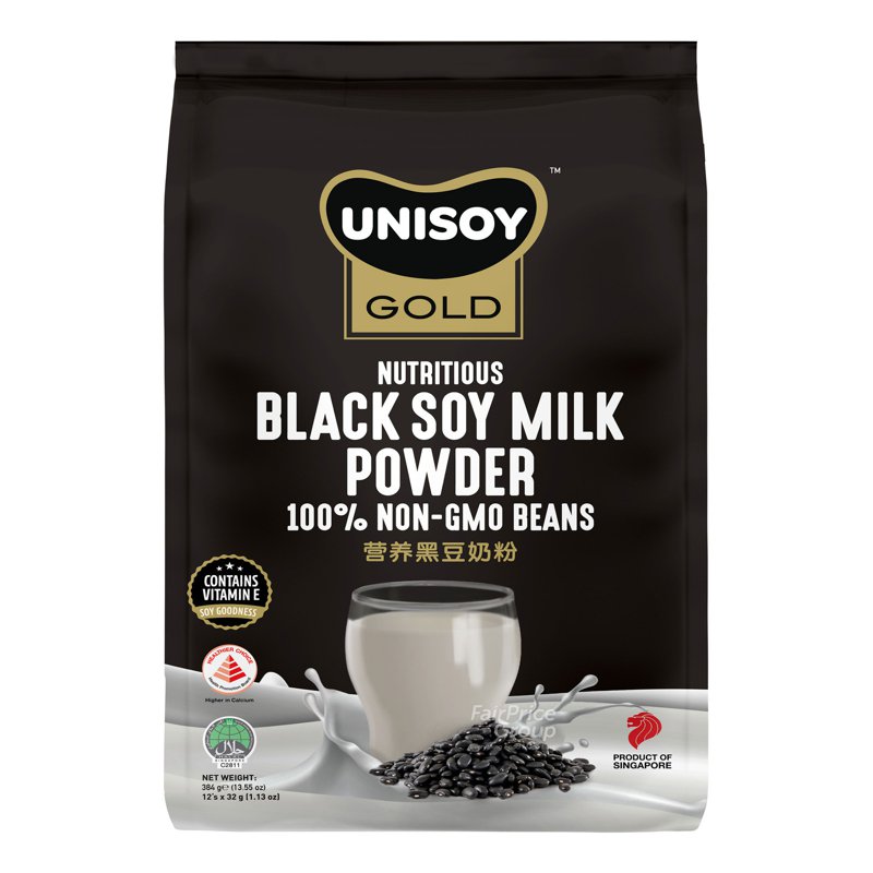 Unisoy Instant Nutritious Black Soy Milk Powder 12 x 32g