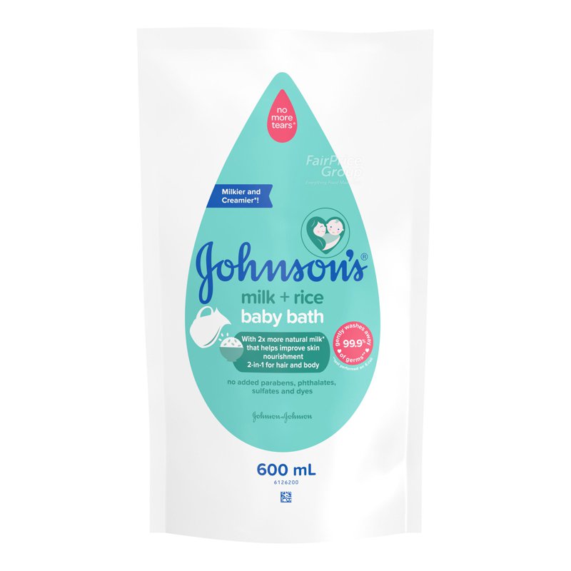 Johnson's Baby Bath Wash Refill - Milk + Rice