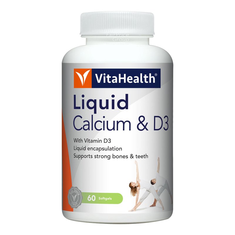Vitahealth Liquid Calcium & Vitamin D3 Softgels 60 per pack