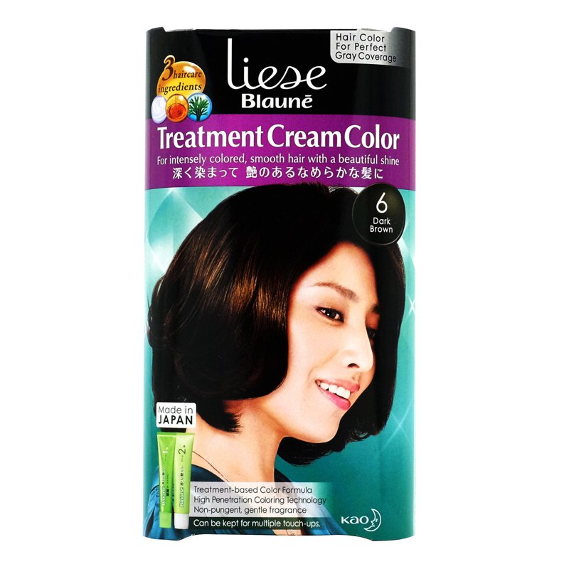 Liese Blaune Treatment Cream Colour - 6 Dark Brown 1 per pack