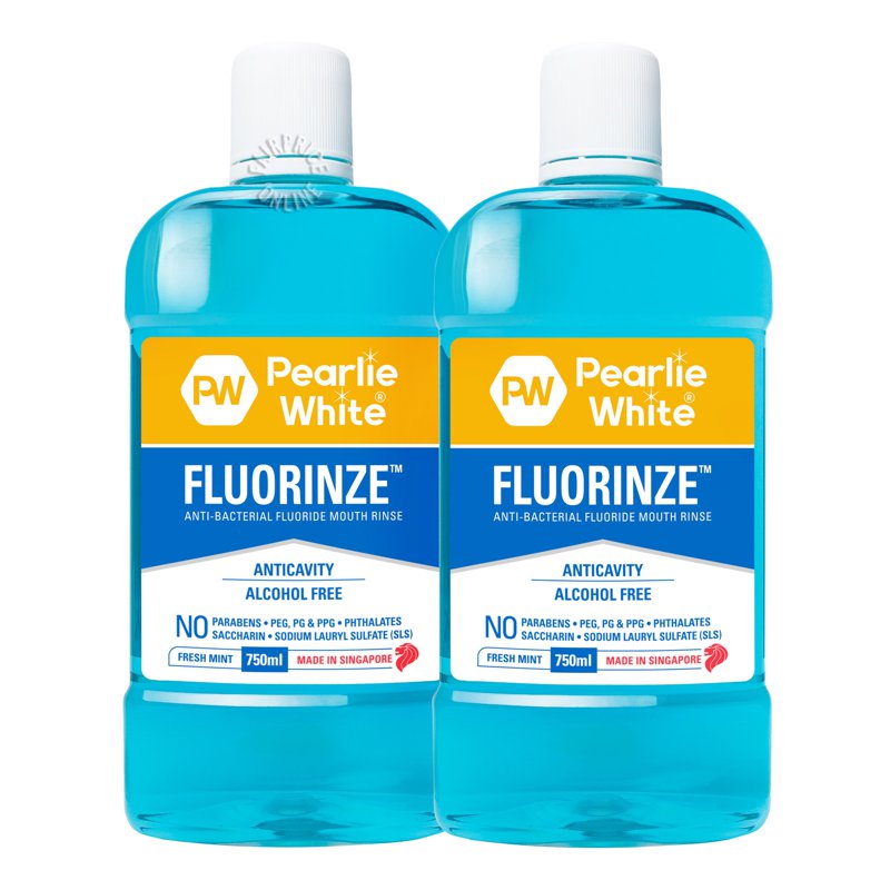 Pearlie White Fluoride Mouth Rinse - Mint