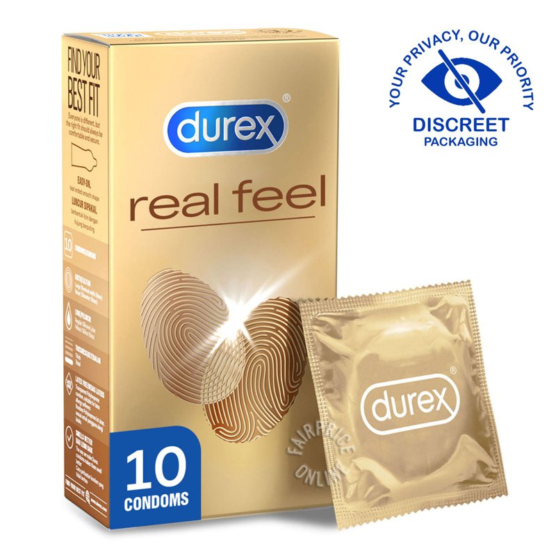 Durex Condom - Real Feel (56mm) 10 per pack