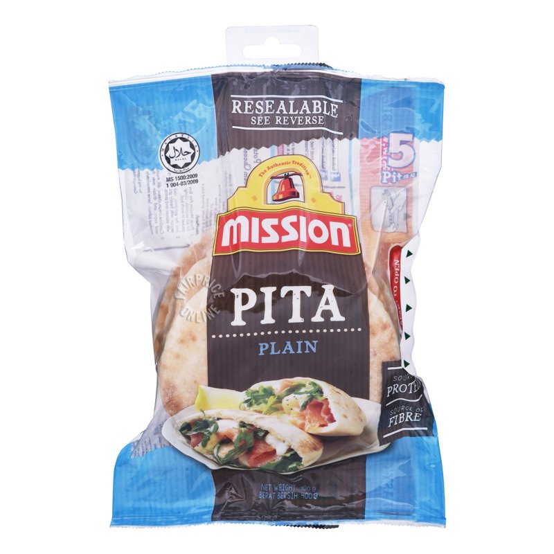 Mission Pita - Plain 400g (5 per pack)