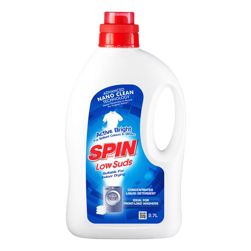 Spinmatic Low Suds Liquid Detergent - Active Bright