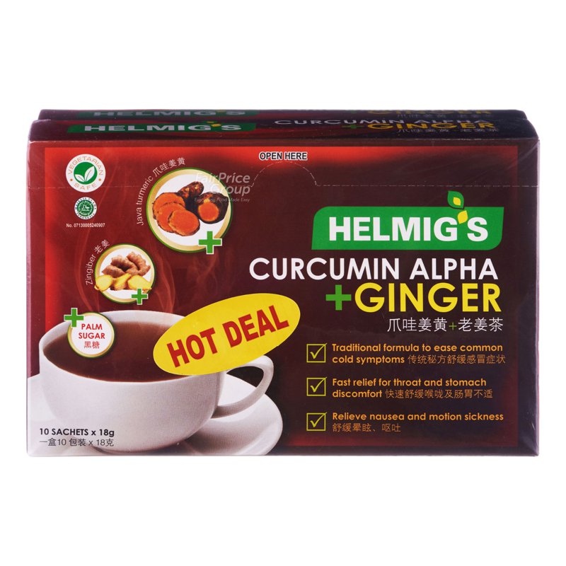 Helmig's Curcumin Alpha + Ginger 10 per pack