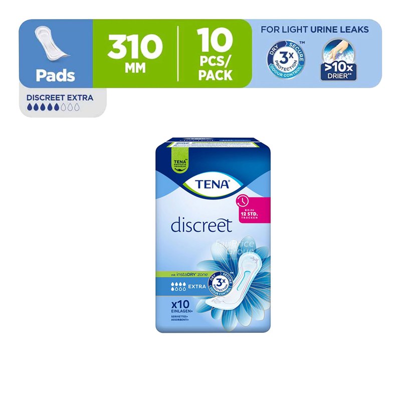 TENA Lady Discreet Night Pad 10 per pack