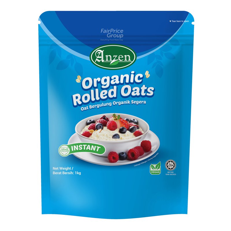 Anzen Organic Rolled Oats - Instant