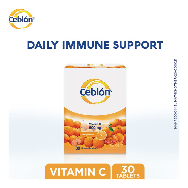 Cebion Chewable Vitamin C Tablet - Orange 30 per pack