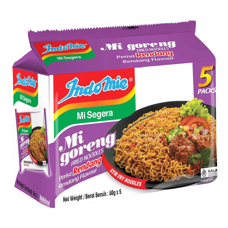 INDOMIE Mi Goreng Instant Noodles - Rendang