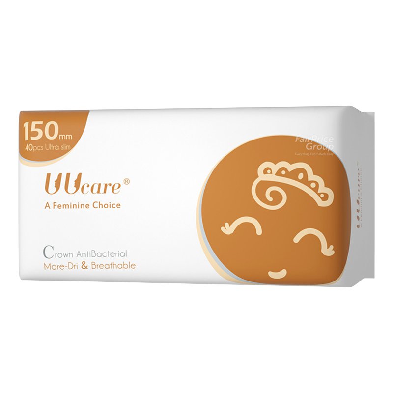 UU Care Crown Antibacterial Pantyliner - 15cm 40 per pack
