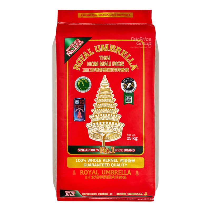 Royal Umbrella Thai Hom Mali Rice 25kg