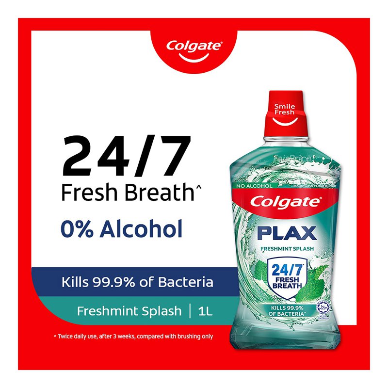 Colgate Plax Mouthwash - Freshmint Splash