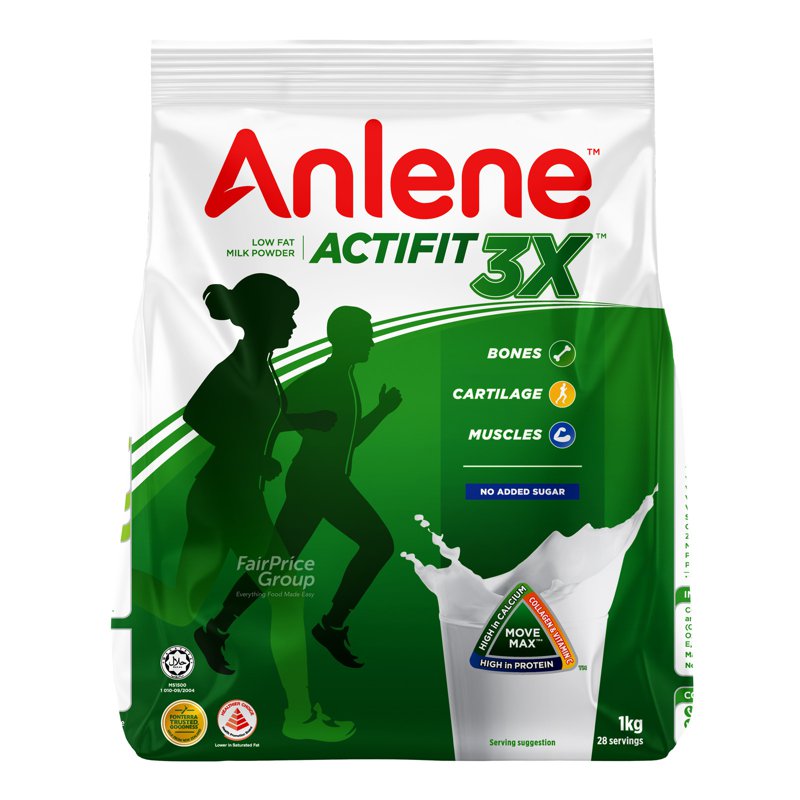 Anlene Actifit 3X Adult Milk Powder - Plain 1kg