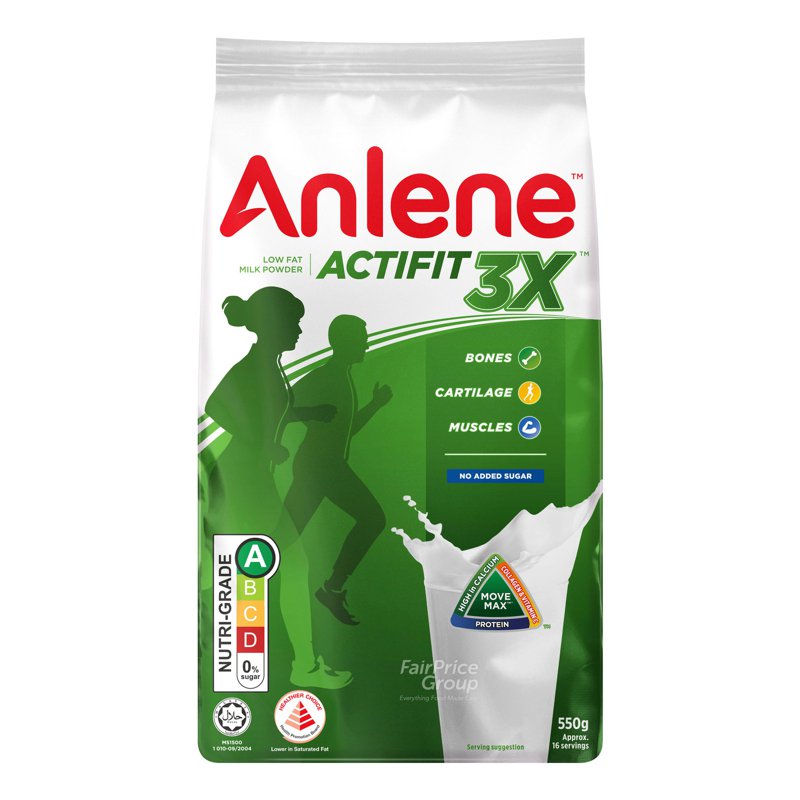 Anlene Actifit 3X Adult Milk Powder - Plain 550g
