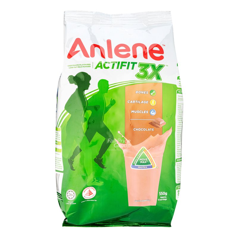 Anlene Actifit 3X Adult Milk Powder - Chocolate 550g