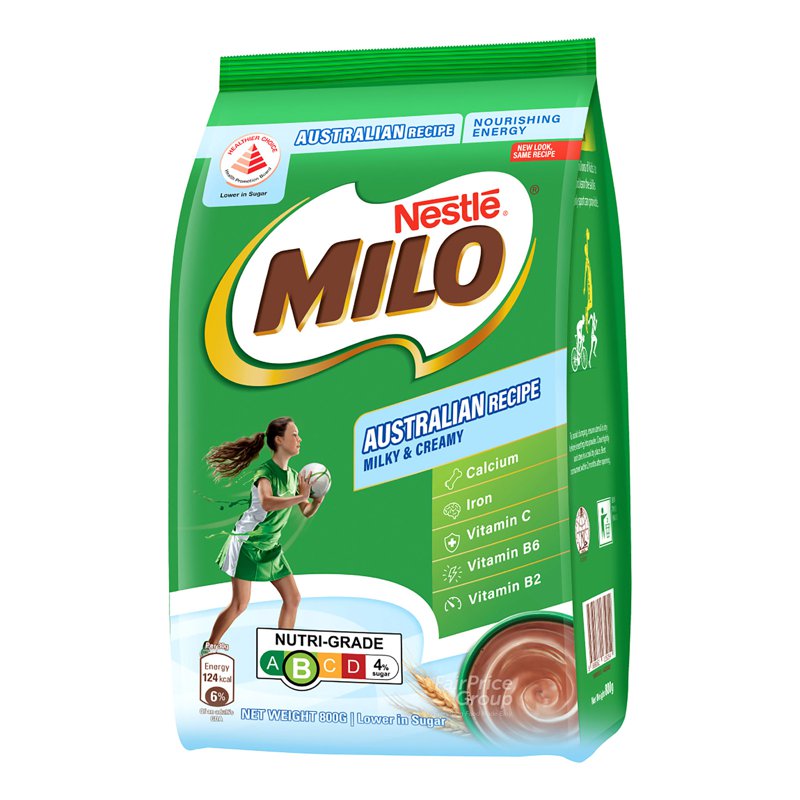 Milo Chocolate Malt Drink Powder with Milk - Australian Recipe
