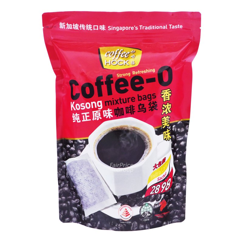 COFFEEHOCK Coffee Hock Instant Coffee-O Bags - Kosong (Strong & Refreshing)