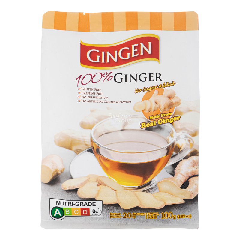 Gingen Instant Ginger Powder - Original (No Sugar) (20 per pack)