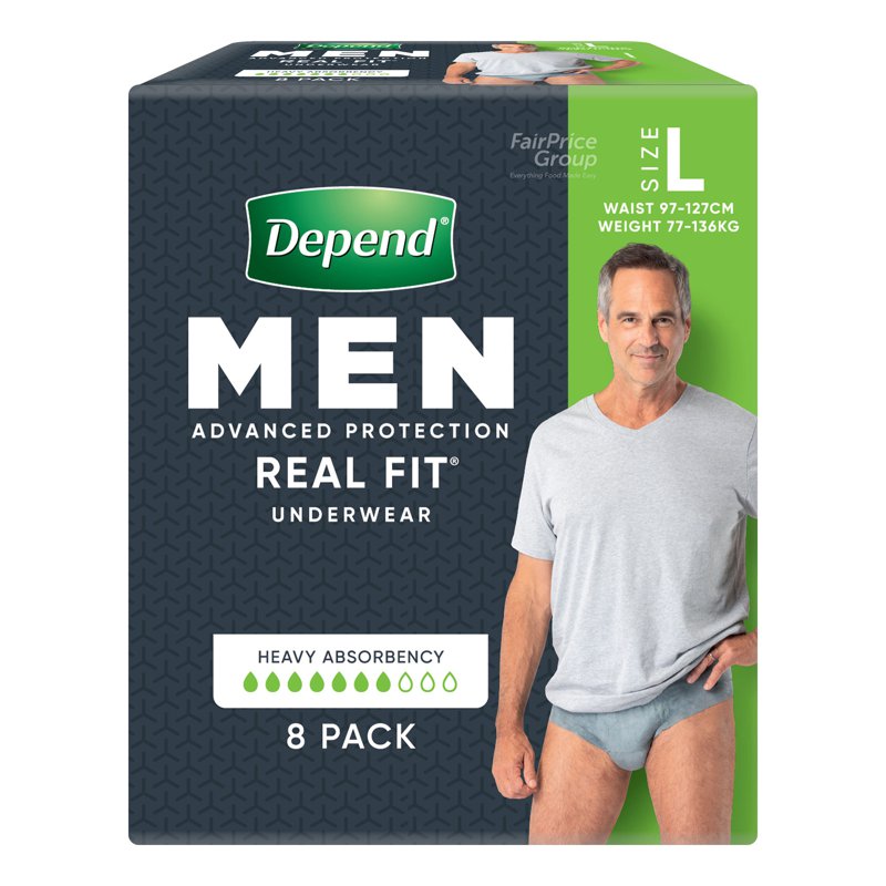 Depend Real-Fit Underwear For Men