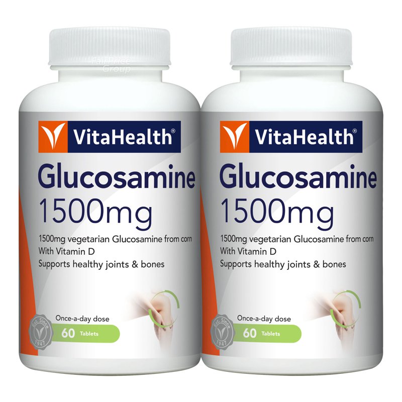 Vitahealth Glucosamine 1500mg - Twin Pack 2 x 60 per pack