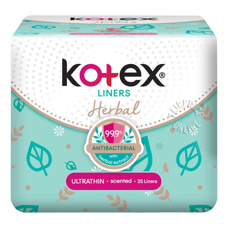 Kotex Herbal Ultrathin Liners - Regular 25 per pack