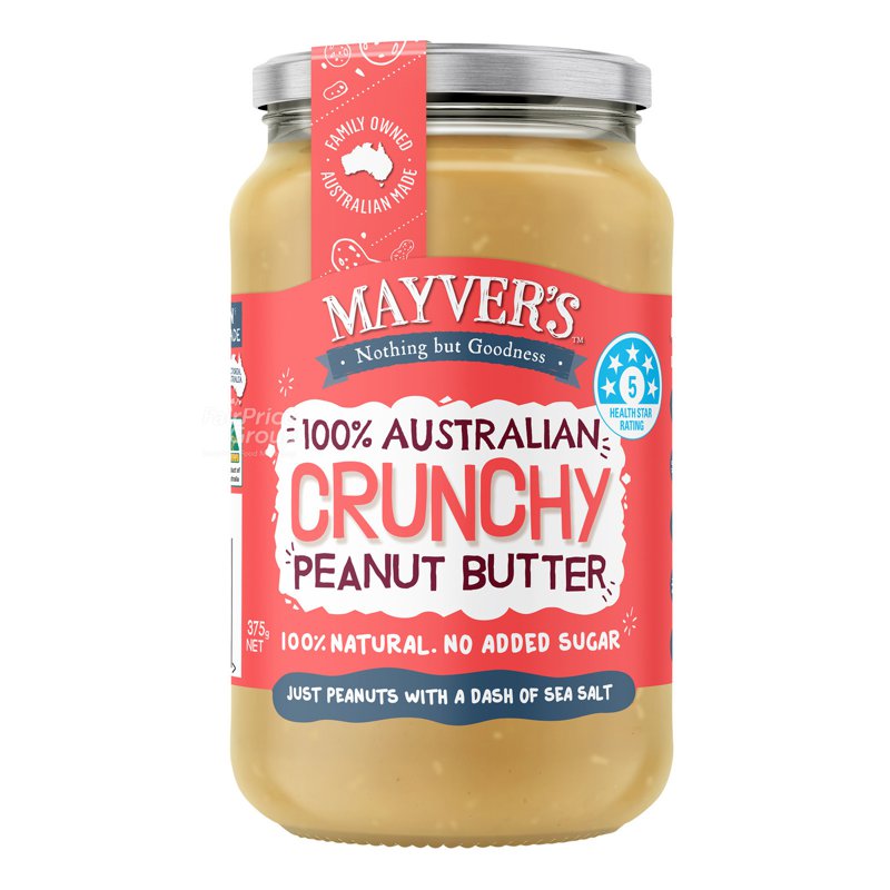Mayvers Mayver's All Natural Spread - Peanut Butter (Crunchy)