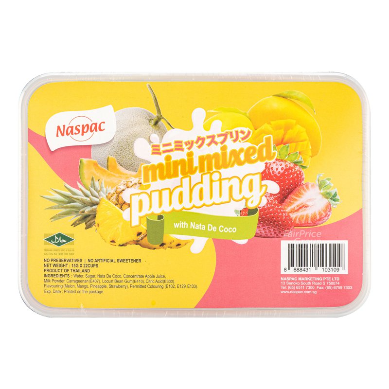 Naspac Mini Pudding with Nata De Coco - Mixed Fruit