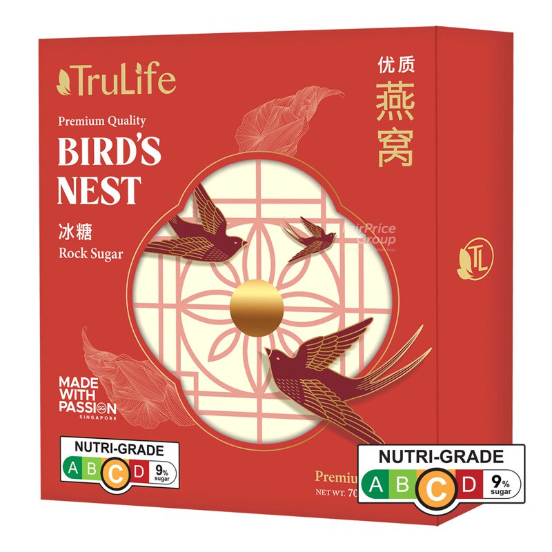 Trulife Premium Bird's Nest - Rock Sugar + free