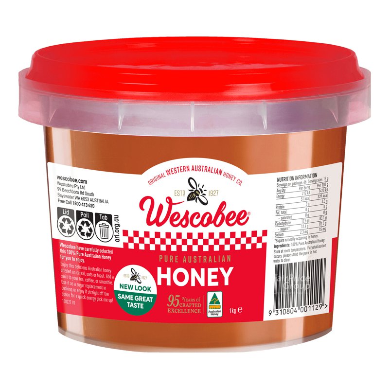 Wescobee Premium Pure Australian Honey