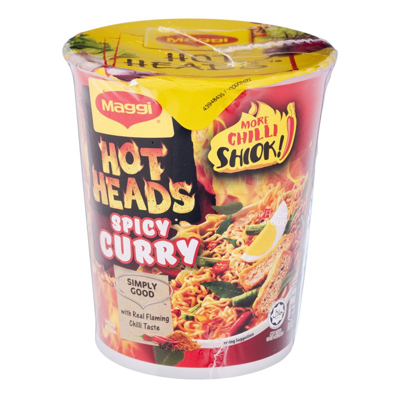 Maggi Hot Heads Instant Cup Noodles - Spicy Curry
