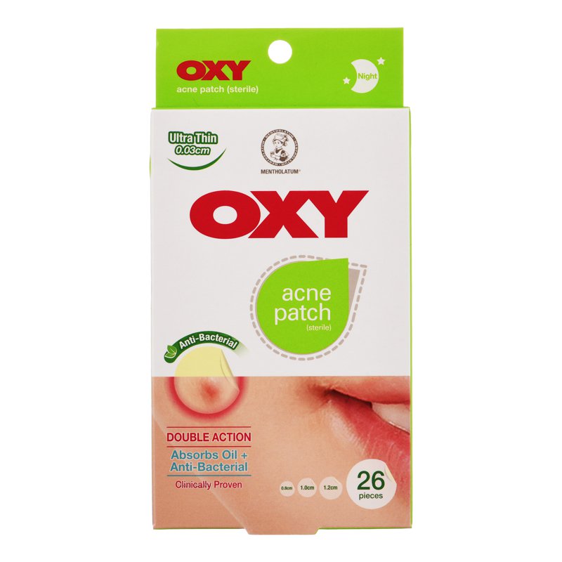 OXY Anti-Bacterial Acne Patch - 0.03cm (Night) 26 per pack