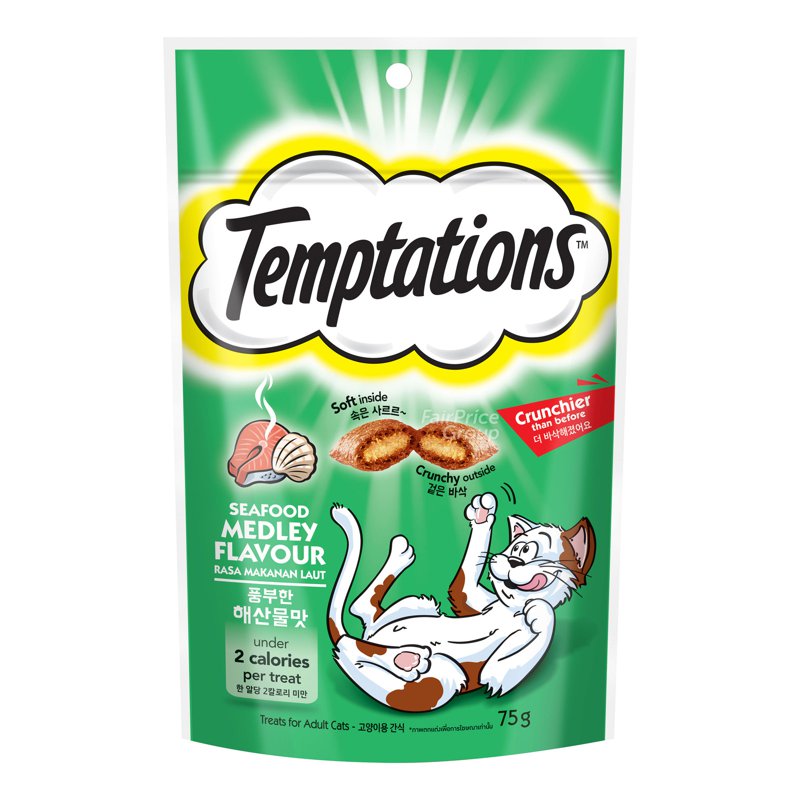 Temptations Cat Treats - Seafood Medley
