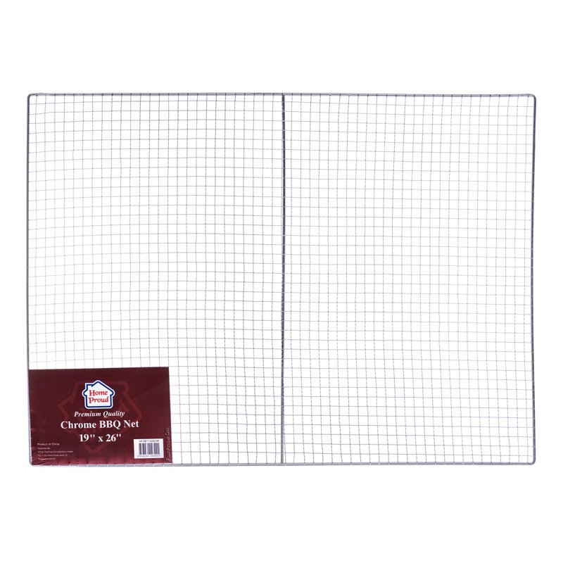 HomeProud Chrome BBQ Net - Rectangle 1 per pack