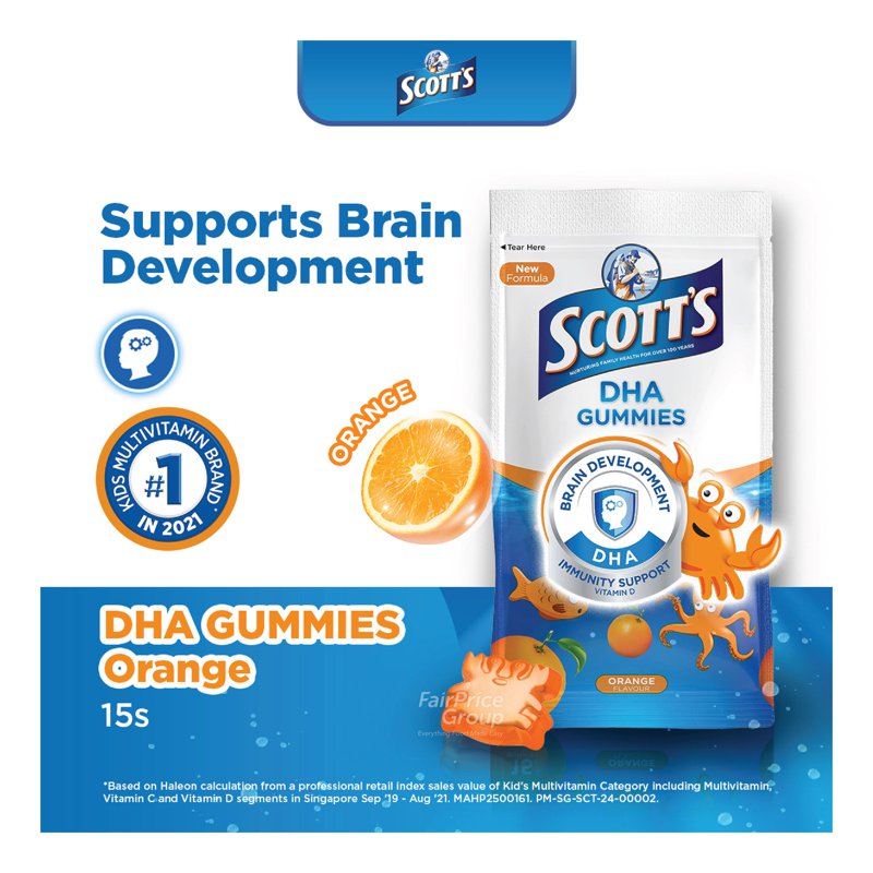 Scott's DHA Gummies - Orange 15 per pack