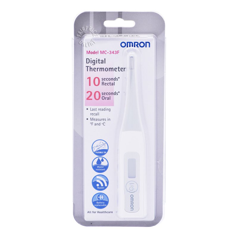 OMRON MC-343 Flexible Tip Digital Thermometer 1 per pack
