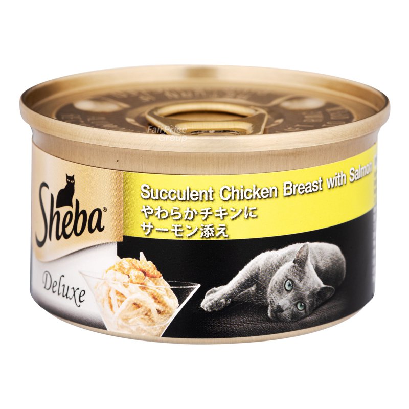 Sheba Cat Can Food - Succulent Chicken Breast with Salmon