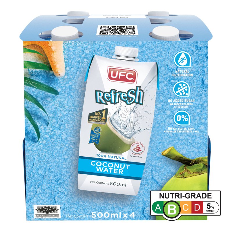Ufc Refresh 100% Natural Coconut Water