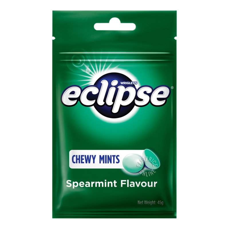 ECLIPSE Wrigley's ECLIPSE Chewy Mints Candy - Spearmint