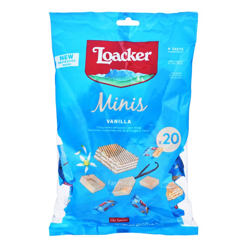 Loacker Classic Mini Crispy Wafers - Vanilla