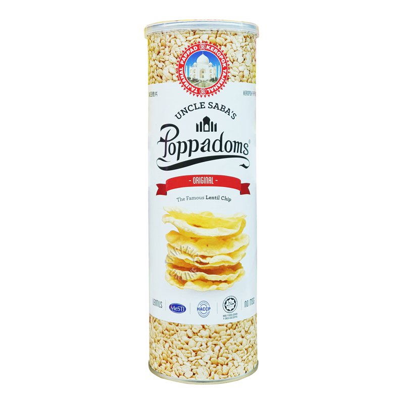 UNCLE SABA'S Poppadoms Lentil Chip - Original