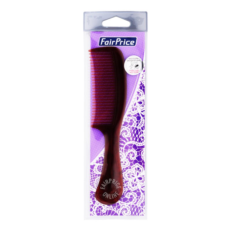FairPrice Pocket Comb with Handle 1 per pack