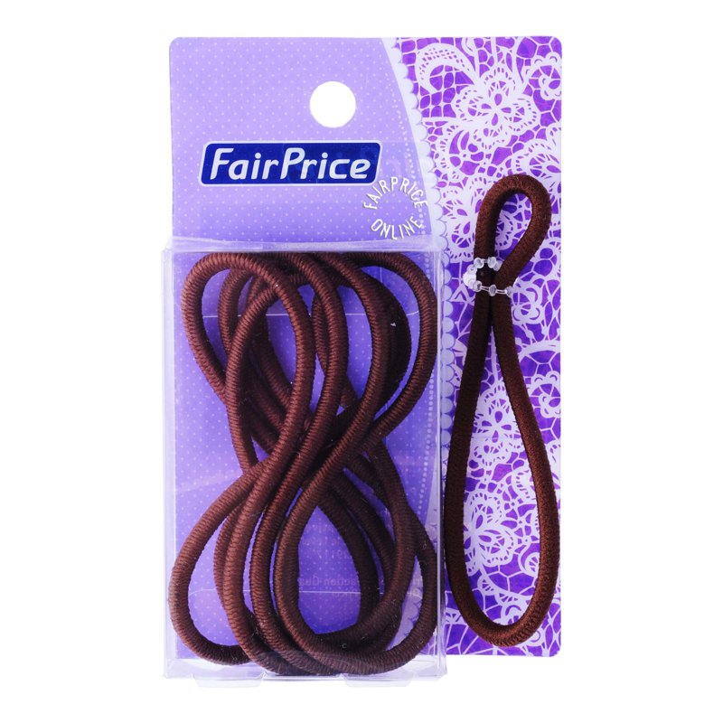 FairPrice Hair Tie - Brown 1 per pack