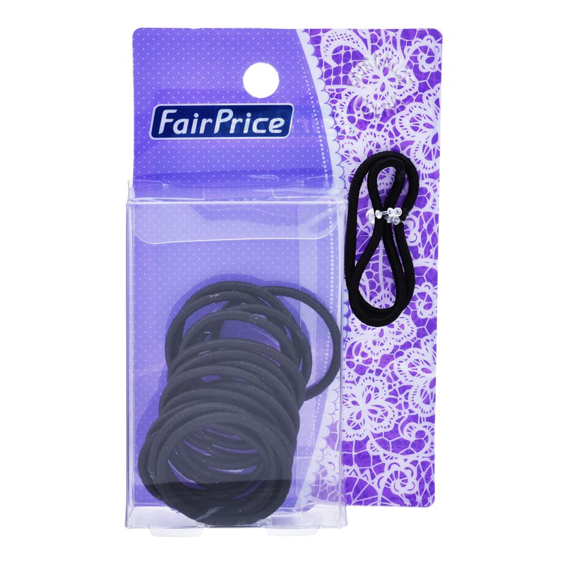 Fairprice B22 Elastic Band - Black & Small 20 per pack