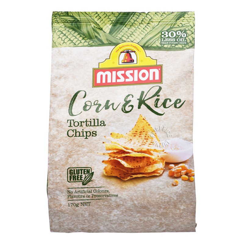 Mission Tortilla Chips - Corn & Rice