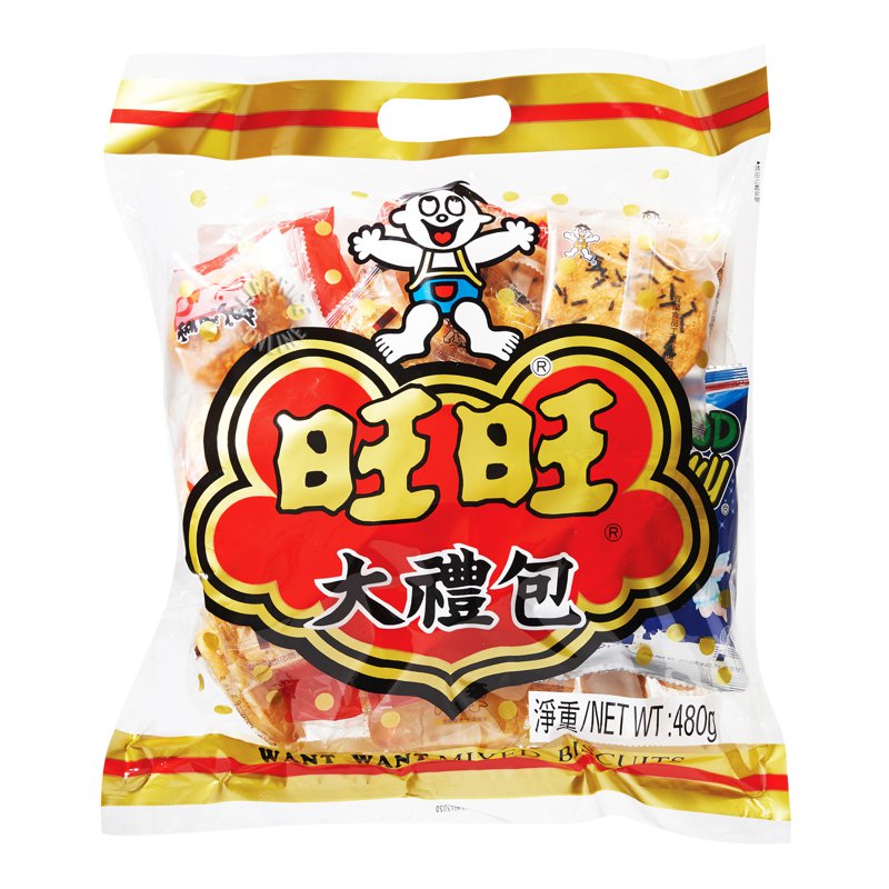 Want Want Rice Crackers - Mixed Biscuits 480g