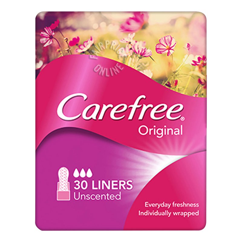 Carefree Original Pantiliners - Unscented 30 per pack