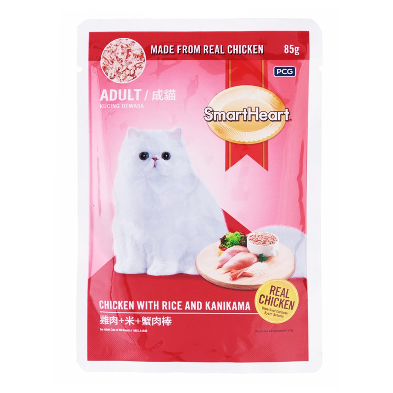 Smartheart Adult Cat Dry Food - Chicken with Rice and Kanikama