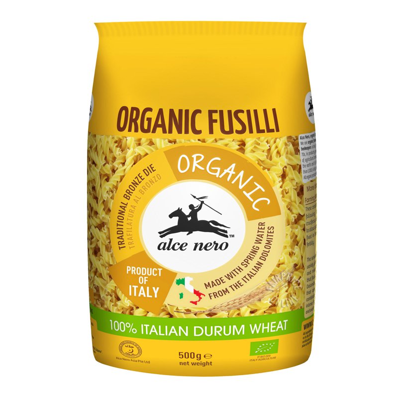 Alce Nero Organic Durum Wheat Pasta - Fusilli