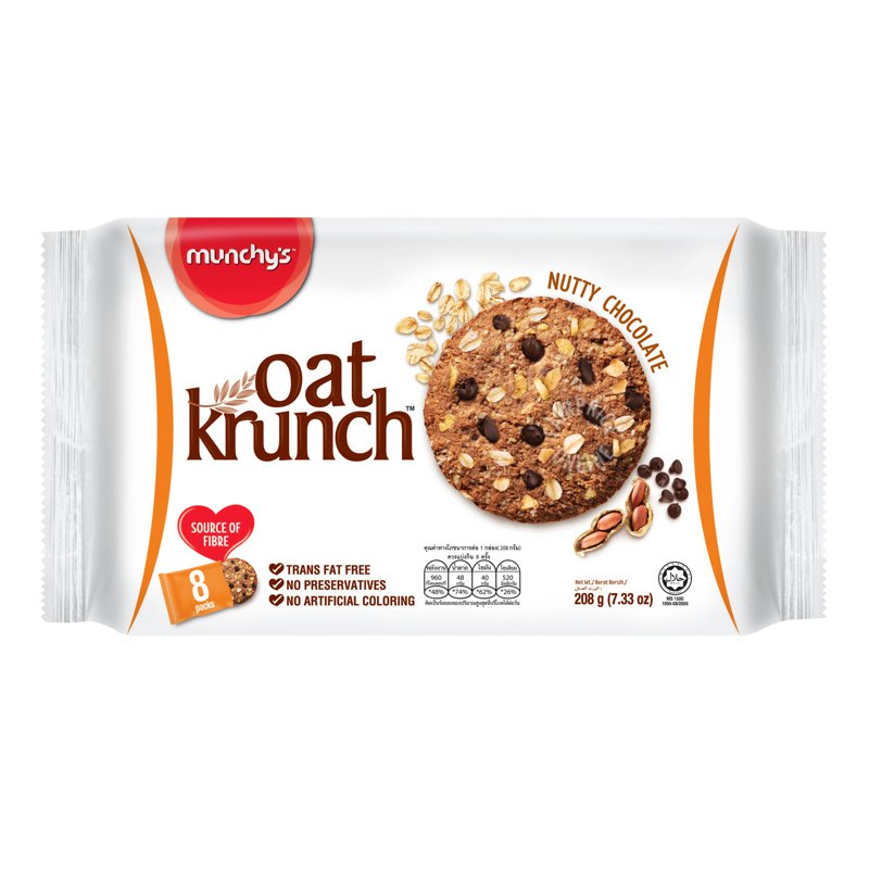 Munchy'S Oat Krunch Crackers - Nutty Chocolate