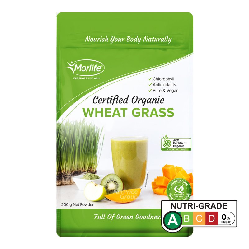 Morlife Phytofood Organic Powders - Wheat Grass